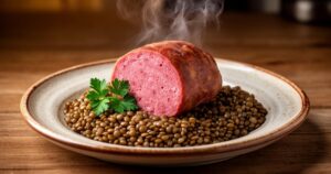 Lire la suite à propos de l’article Cotechino italien : découvrez la recette traditionnelle aux lentilles avec produits frais