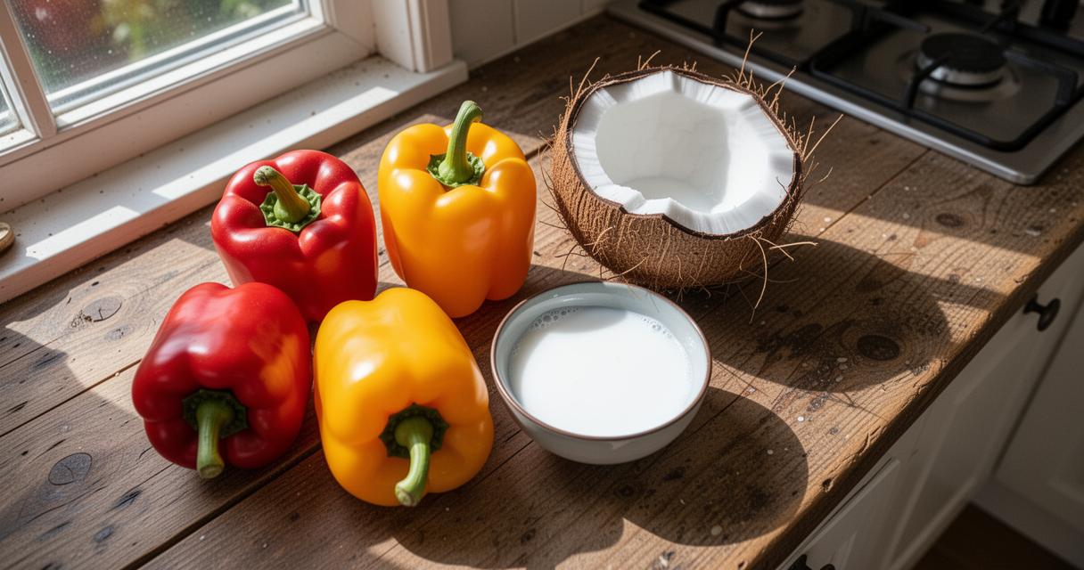 Lire la suite à propos de l’article Recette express : comment préparer un coulis poivron coco pour accompagner vos crevettes au curry
